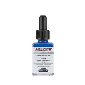 Schmincke Aero Color 904 Metallic Blue 28 ML Akrilik Mürekkep