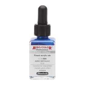 Schmincke Aero Color 904 Metallic Blue 28 ML Akrilik Mürekkep