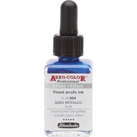Schmincke Aero Color 904 Metallic Blue 28 ML Akrilik Mürekkep