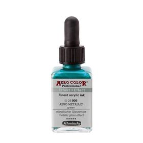 Schmincke Aero Color 905 Metallic Green 28 ml Akrilik Mürekkep