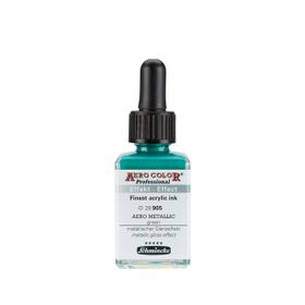 Schmincke Aero Color 905 Metallic Green 28 ml Akrilik Mürekkep