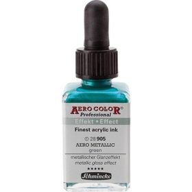Schmincke Aero Color 905 Metallic Green 28 ml Akrilik Mürekkep