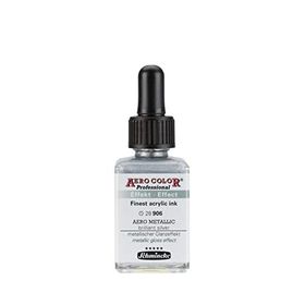 Schmincke Aero Color 906 Metallic Brill.Silver 28 ML Akrilik Mürekkep