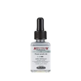Schmincke Aero Color 906 Metallic Brill.Silver 28 ML Akrilik Mürekkep