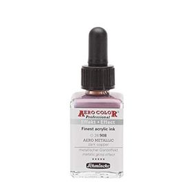 Schmincke Aero Color 908 Metallic Dark Copper 28 ML Akrilik Mürekkep