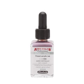 Schmincke Aero Color 908 Metallic Dark Copper 28 ML Akrilik Mürekkep