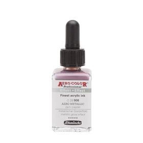 Schmincke Aero Color 908 Metallic Dark Copper 28 ML Akrilik Mürekkep