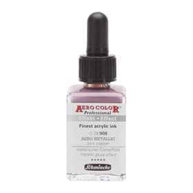 Schmincke Aero Color 908 Metallic Dark Copper 28 ML Akrilik Mürekkep