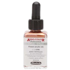 Schmincke Aero Color 916 28 ml Brillant Bronze Mürekkep