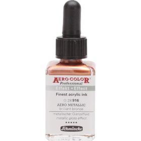 Schmincke Aero Color 916 Metallic Brilliant Bronze 28 ML Akrilik Mürekkep