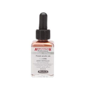 Schmincke Aero Color 916 Metallic Brilliant Bronze 28 ML Akrilik Mürekkep