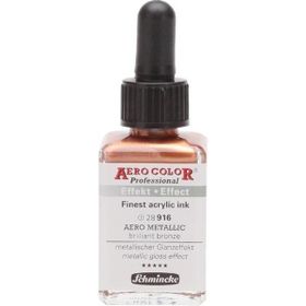 Schmincke Aero Color 916 Metallic Brilliant Bronze 28 ML Akrilik Mürekkep