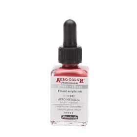Schmincke Aero Color 917 Metallic Bright Maroon 28 ml Akrilik Mürekkep