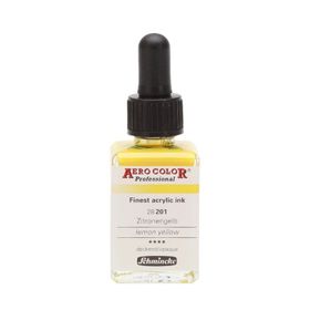 Schmincke Aero Color No:201 Lemon Yellow 28 ml Akrilik Mürekkep