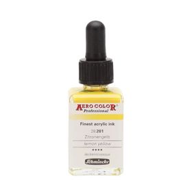 Schmincke Aero Color No:201 Lemon Yellow 28 ml Akrilik Mürekkep