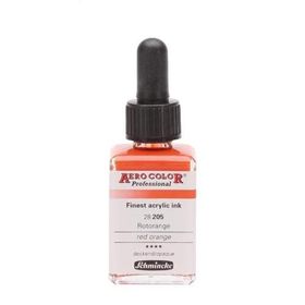 Schmincke Aero Color No:205 Red Orange 28 ml Akrilik Mürekkep
