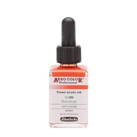 Schmincke Aero Color No:205 Red Orange 28 ml Akrilik Mürekkep