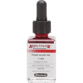 Schmincke Aero Color No:301 Red Madder Dark 28 ml Akrilik Mürekkep