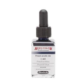 Schmincke Aero Color No:401 Prussian Blue 28 ml Akrilik Mürekkep