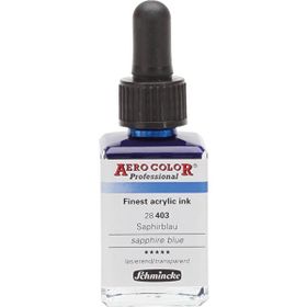 Schmincke Aero Color No:403 Sapphire Blue 28 ml Akrilik Mürekkep