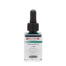 Schmincke Aero Color No:500 Phthalo Green 28 ml Akrilik Mürekkep