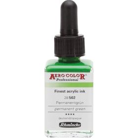 Schmincke Aero Color No:502 Permanent Green 28 ml Akrilik Mürekkep
