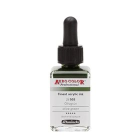 Schmincke Aero Color No:503 Olive Green 28 ml Akrilik Mürekkep
