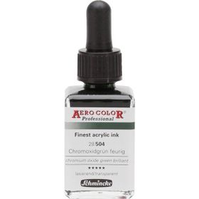 Schmincke Aero Color No:504 Chromium Oxide Green Brillliant 28 ml Akrilik Mürekkep