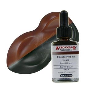 Schmincke Aero Color No:602 Brown Brazil 28 ML Akrilik Mürekkep