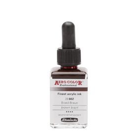 Schmincke Aero Color No:602 Brown Brazil 28 ML Akrilik Mürekkep