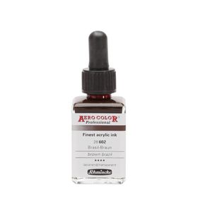 Schmincke Aero Color No:602 Brown Brazil 28 ML Akrilik Mürekkep