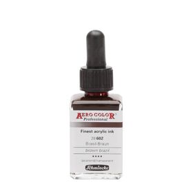 Schmincke Aero Color No:602 Brown Brazil 28 ML Akrilik Mürekkep