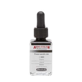 Schmincke Aero Color No:603 Sepia 28 ml Akrilik Mürekkep