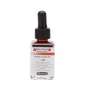 Schmincke Aero Color No:604 Burnt Sienna 28 ml Akrilik Mürekkep