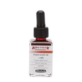 Schmincke Aero Color No:604 Burnt Sienna 28 ml Akrilik Mürekkep