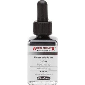 Schmincke Aero Color No:701 Neutral Grey 28 ml Akrilik Mürekkep