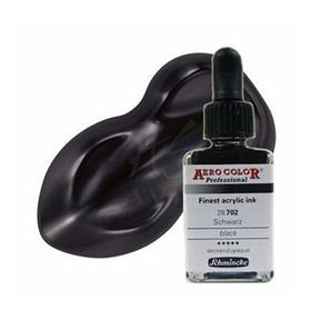 Schmincke Aero Color No:702 Black 28 ML Akrilik Mürekkep