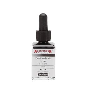 Schmincke Aero Color No:702 Black 28 ML Akrilik Mürekkep