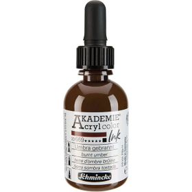 Schmincke Akademie 669 Burnt Umber 500 ml Akrilik Mürekkep Boya