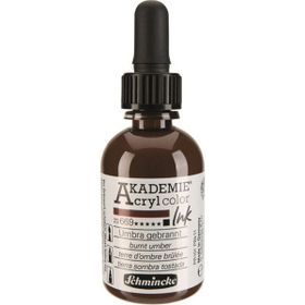 Schmincke Akademie 669 Burnt Umber 500 ml Akrilik Mürekkep Boya
