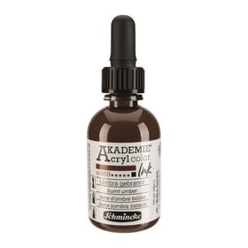 Schmincke Akademie 669 Burnt Umber 500 ml Akrilik Mürekkep Boya