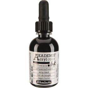 Schmincke Akademie 771 Lamp Black 50 ml Akrilik Mürekkep