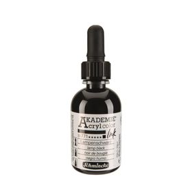 Schmincke Akademie 771 Lamp Black 50 ml Akrilik Mürekkep