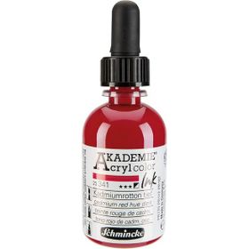 Schmincke Akademie No:341 Cadmium Red Hue Dark 50 ml Akrilik Mürekkep