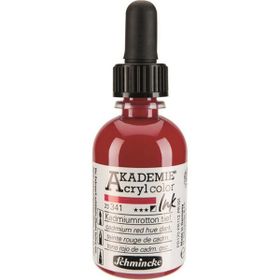 Schmincke Akademie No:341 Cadmium Red Hue Dark 50 ml Akrilik Mürekkep