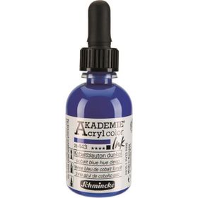 Schmincke Akademie No:443 Cobalt Blue Hue Deep 50 ml Akrilik Mürekkep
