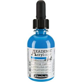 Schmincke Akademie No:446 Primary Blue Cyan 50 ml Akrilik Mürekkep