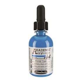 Schmincke Akademie No:446 Primary Blue Cyan 50 ml Akrilik Mürekkep