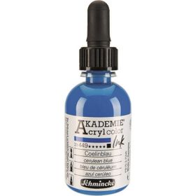 Schmincke Akademie No:449 Cerulean Blue 50 ml Akrilik Mürekkep
