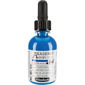 Schmincke Akademie No:449 Cerulean Blue 50 ml Akrilik Mürekkep